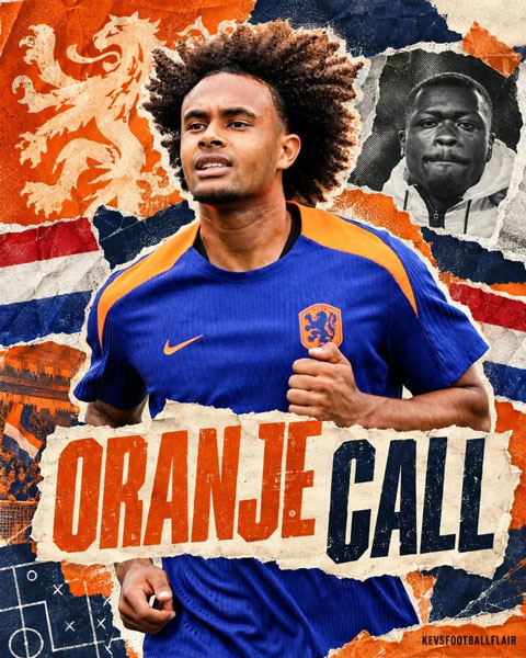 Zirkzee được HLV Xavi triệu tập lên ĐT Hà Lan thay Brobbey - Ảnh: Kevin Omondi