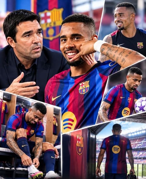 Ban đầu, Gabriel Jesus không nằm trong kế hoạch của Barca. Ảnh: Facebook