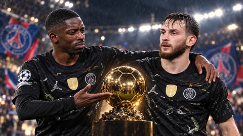 Dembele và Kvaratskhelia đều muốn đồng đội đoạt Quả bóng vàng