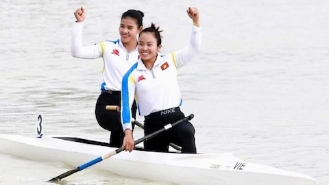 Hôm nay môn canoeing tiếp tục tranh tài. Ảnh: Bùi Lượng