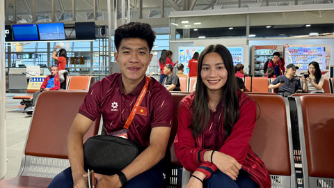 ĐT nữ Việt Nam và U23 Việt Nam về nước trong sáng nay. Ảnh -VFF