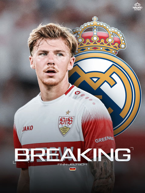 Real theo dõi sát trung vệ Finn Jeltsch của Stuttgart 