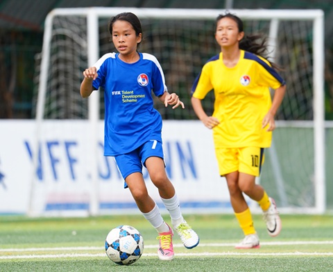 Festival U13 nữ 2026 đã thực sự tạo nên sân chơi bổ ích cho các cầu thủ nữ trẻ. Ảnh: Hà Quỳnh Đức