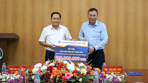 Chủ tịch VFF- Trần Quốc Tuấn làm việc với Liên đoàn Bóng đá tỉnh Lạng Sơn