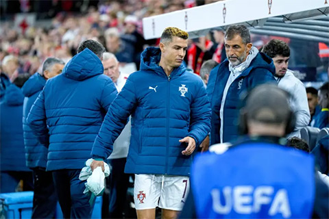 Lần gần nhất Ronaldo ngồi dự bị tại Bồ Đào Nha cả trận đấu là trước Thụy Sĩ năm 2008
