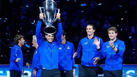 ĐT châu Âu đánh bại ĐT Thế giới để giành lại chức vô địch Laver Cup 2026