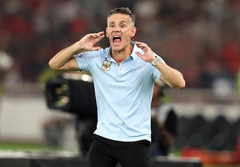 HLV John Herdman cho rằng 7 phút bù giờ là chìa khóa giúp Indonesia vào chung kết. Ảnh: Đức Cường