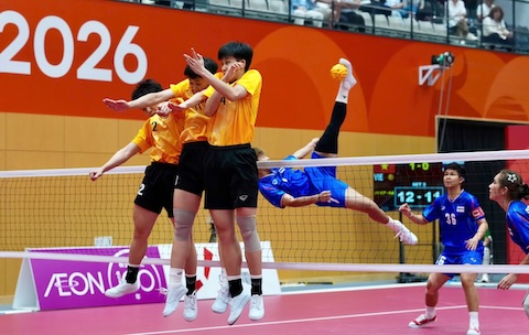 Việt Nam sẽ có cuộc tái đấu với Thái Lan ở môn cầu mây. Ảnh: Bùi Lượng 