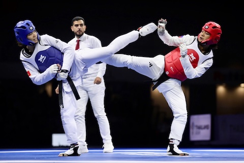 Võ sĩ Bạc Thị Khiêm vẫn khôn gthe63 giành huy chương cho taekwondo Việt Nam. Ảnh: Hoàng Tùng