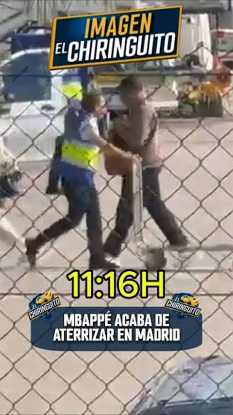 Mbappe hạ cánh xuống sân bay ở Madrid để tiếp tục quá trình điều trị