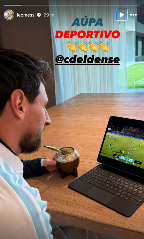 Messi đăng ảnh chúc mừng chiến thắng của Eldense