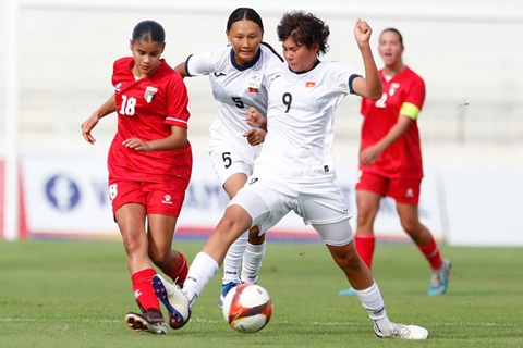 U17 nữ Palestine thua ngược trong trận quyết định. Ảnh: Anh Khoa 