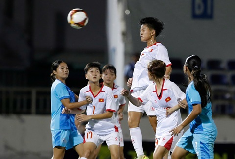 U17 nữ Quần đảo Bắc Mariana quá yếu. Ảnh: Anh Khoa 