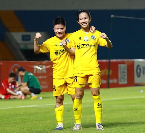 Thái Nguyên T&T đã áp đảo hoàn toàn so với Hà Nội II. Ảnh: VFF