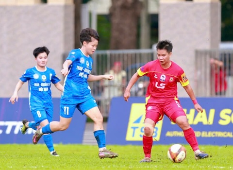 TP.HCM I đã lấn lướt hoàn toàn so với Than KSVN. Ảnh: Thanh Tuấn 