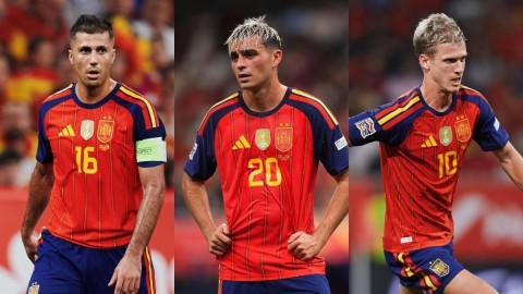 Điều quan trọng nhất với Barca là không ai trong số những Rodri, Pedri hay Olmo chấn thương. Ảnh: Diario Sport
