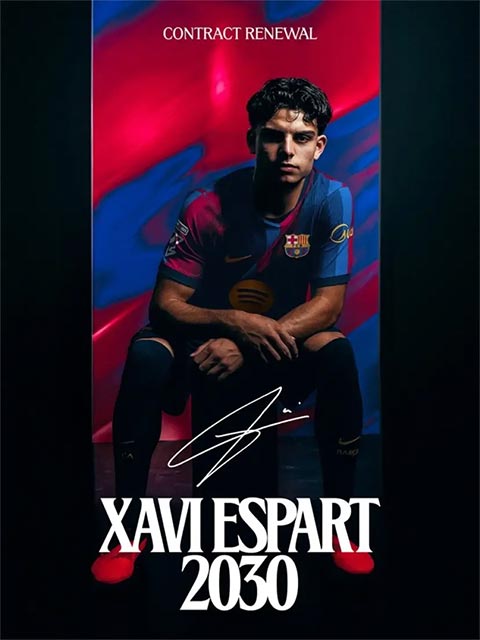 Xavi Espart ngày càng trưởng thành trong màu áo Barca