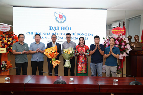 Ban Thư ký chi hội Nhà báo Tạp chí Bóng đá khóa V, nhiệm kỳ 2026 - 2029 ra mắt 