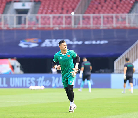 Lê Giang Patrik đoạt danh hiệu Thủ môn xuất sắc nhất AFF Cup 2026. Ảnh: Đức Cường