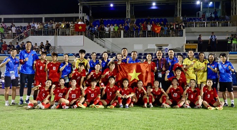 U17 nữ Việt Nam đã giành vé dự VCK U17 nữ châu Á 2027. Ảnh: Anh Khoa 