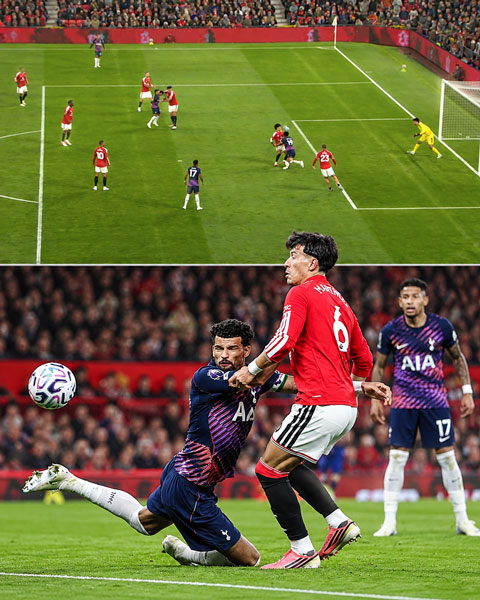 Lisandro không thể ngăn Solanke ghi bàn cho Tottenham