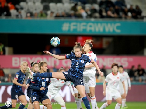 ĐT nữ Việt Nam tranh tài tại World Cup 2023. Ảnh: Trí Công 