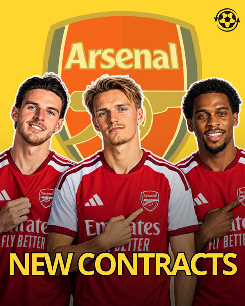 Arsenal lên kế hoạch gia hạn hợp đồng với Rice, Odegaard và Timber