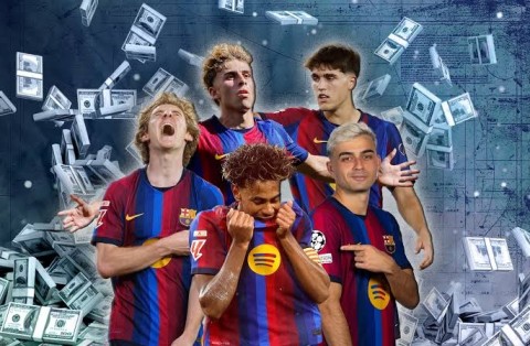 Barca đang sở hữu đội hình chính thức có giá gần 1 tỷ euro. Ảnh: Marca