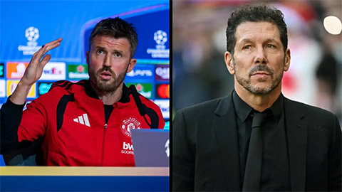 Simeone (phải) ở một đẳng cấp khác so với Carrick