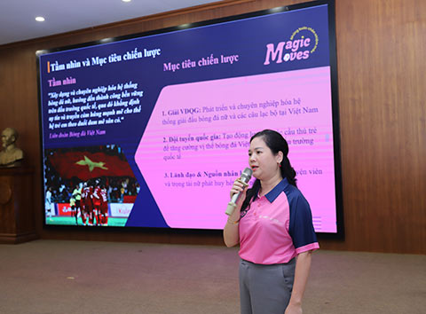 Phó Tổng thư ký VFF Nguyễn Thanh Hà giới thiệu sơ lược về chương trình