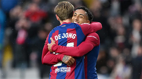 De Jong và Raphinha tái xuất sau chấn thương