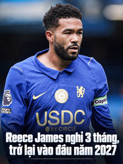 James sẽ phải nghỉ khoảng 3 tháng