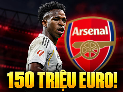Arsenal sẵn sàng chi 150 triệu euro mua Vinicius vào tháng 1