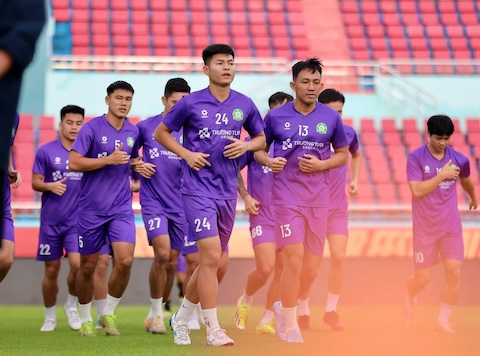 Đồng Nai đang chuẩn bị cho trận đấu với Bắc Ninh. Ảnh: ĐNFC