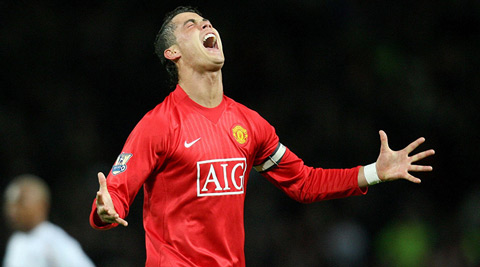 Ronaldo từng bùng nổ trong màu áo MU mùa 2007/08