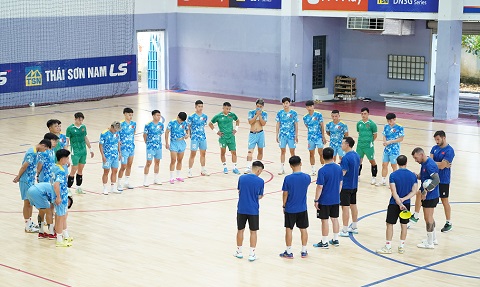 ĐT futsal Việt Nam đã hội quân ở TP.HCM. Ảnh: Nguyễn Quang 
