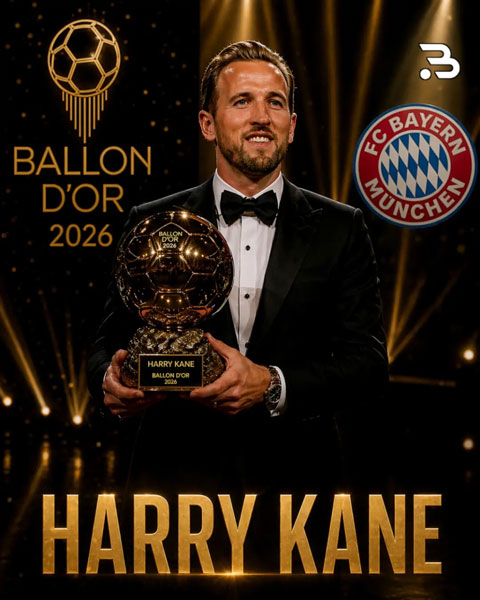 Kane được đồn đoán sẽ giành Quả Bóng Vàng 2026