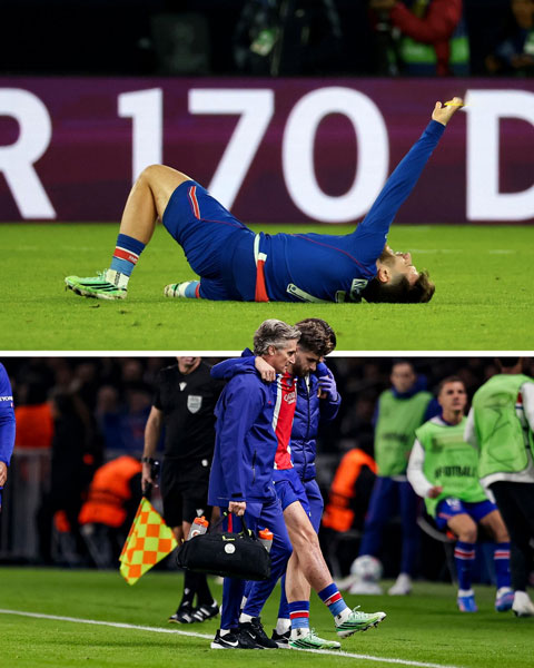Kvaratskhelia chấn thương ở trận PSG thắng Barca