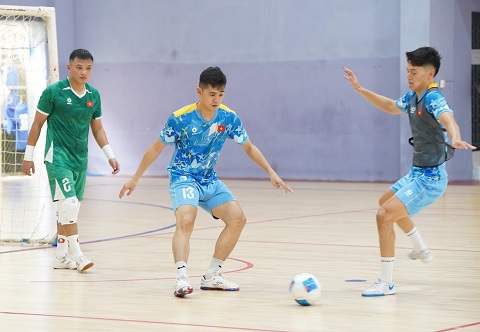 Nhan Gia Hưng là 1 trong số ít fixo kỳ cựu trong đợt tập trung lần này. Ảnh: Nguyễn Quốc Khanh 