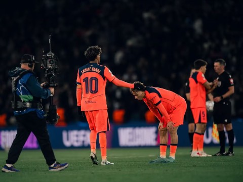 Barca vừa phải nhận trận thua muối mặt trước PSG. Ảnh: One Football