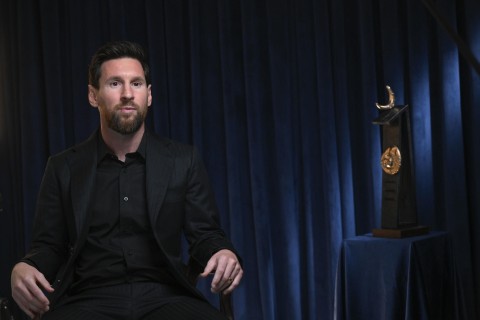 Messi trong buổi trò chuyện với hãng thông tấn EFE. Ảnh: EFE