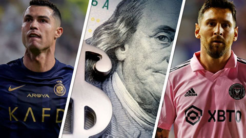  Messi thua xa Ronaldo về khoản kiếm tiền