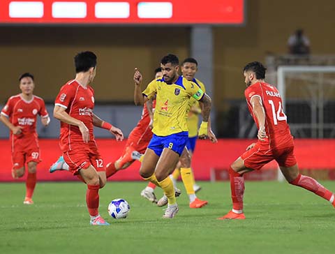 Thể Công 4 trận liên tiếp chưa thắng tại V.League 2026/27. Ảnh: Đức Cường
