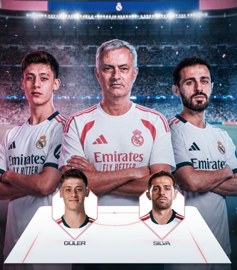 HLV Mourinho đã giao cho Arda Guler và Bernardo Silva đảm nhận vai trò điều phối lối chơi. Ảnh: Instagram