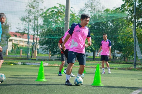 Các học viên thực hành trên sân tập