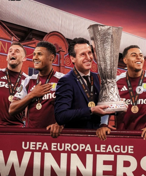 Emery giúp Aston Villa vô địch Europa League 2025/26