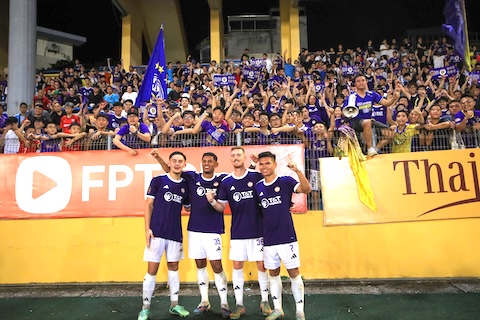 Hà Nội FC là một trong những đội bóng được đánh giá cao về sự chuyên nghiệp. Ảnh: Minh Tuấn