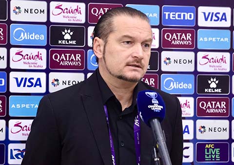 HLV Popov đặt mục tiêu cho Thể Công phải thắng FC Seoul. Ảnh: Thể Công Viettel
