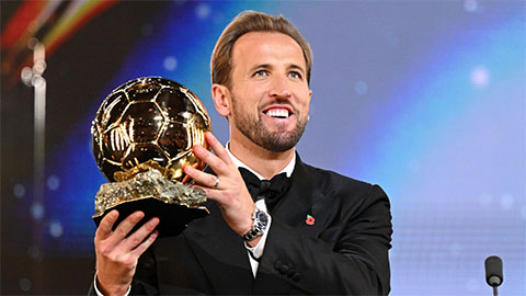 Harry Kane đã trở thành chủ nhân mới của Quả Bóng Vàng