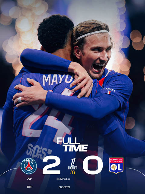 PSG thắng Lyon ở vòng 8 Ligue 1